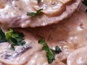 Filetes ternera salsa champiñones