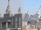 Gobierno Chino destruye iglesia cristiana dinamita (VIDEO)