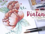 Pintando: Flor acuarela