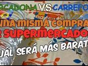 misma compra, supermercados...¿cuál sale barato? (MERCADONA CARREFOUR)