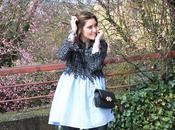 Tweed azul negro