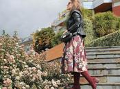 Falda midi botas