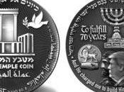 Nueva Moneda Tercer Templo-Donald Trump acuñada para Aniversario Israel