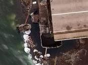 puente Cancura desde vista aérea tras colapso Puerto Octay