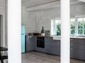 Casa verano noruega hierba tejado