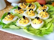 Huevos rellenos "caviar"