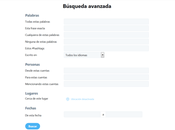 Búsquedas avanzadas Twitter