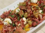 Ensalada higos, mozzarella jamón ibérico