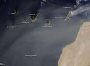 Imagen satélite polvo Sáhara sobre Islas Canarias