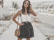 Floral print skirt summer