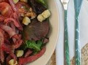 Ensalada templada jamón serrano