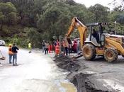 Atiende secretaría comunicaciones falla camino amatepec