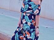 Vestido tropical hombros aire