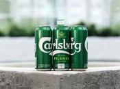 Carlsberg sustituye anillas plástico latas pegamento reciclable