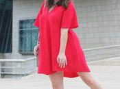 Outfit sportychic vestido rojo