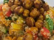 Quinoa garbanzos rostizados