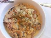 Champiñones crema