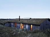 Casa danesa camuflada naturaleza
