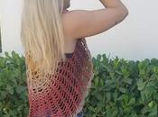Chalecos Mandala circulares tejidos lanas colores (Crocheted circle vest with colorful wool)
