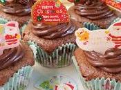 Cupcakes veganos chocolate para Navidad