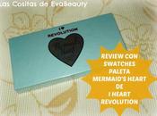 Review swatches Paleta Mermaid's Heart Revolution