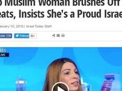 apartheid israelí: mujer musulmana árabe desaprueba amenazas insiste orgullosa israelí.