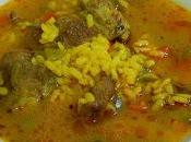 Cómo hacer arroz caldoso costillas adobadas