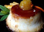 Flan naranja aroma agua azahar mermelada