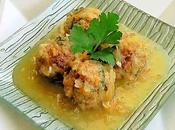 Albondigas salsa manzana