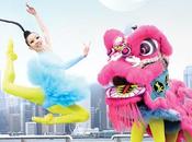 colorida dinámica campaña para celebrar aniversario Ballet Hong Kong