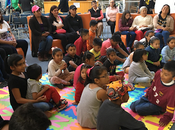 Presentan niña niños lectoras libro infantil “violeta“