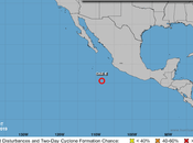 depresión tropical "1-E" forma Pacífico Este oeste México