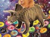 Hamster Riding Dinosaur