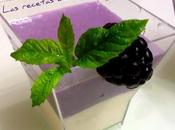 Mousse moras aroma menta yogurt cremoso