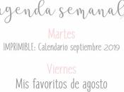 Agenda Semanal 26/08 1/09