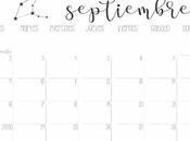 IMPRIMIBLE: Calendario septiembre 2019