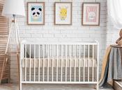 Modern baby room interior with crib