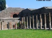 Visitando pompeya. ruinas ciudad romana.italia