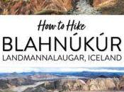 Cómo excursión monte. Blahnúkúr Pico Azul) Landmannalaugar, Islandia