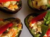 Aguacates rellenos verdura