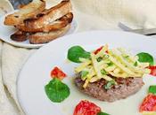 Hamburguesa potro salsa queso