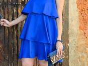 Vestido halter volantes