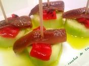 Pincho anchoas pepino