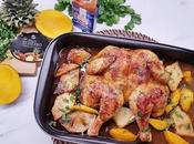 Pollo asado forma mariposa