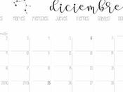IMPRIMIBLE: Calendario diciembre 2019