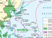 guerra mundial: mapa-resumen campaña pacífico (1942-45)