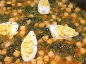 Garbanzos espinacas