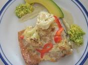 Bacalao gratinado Salsa Coliflor