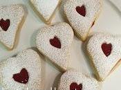 Galletas corazón rellenas mermelada