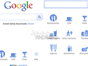 Google añade iconos Places página inicio versión móvil buscador